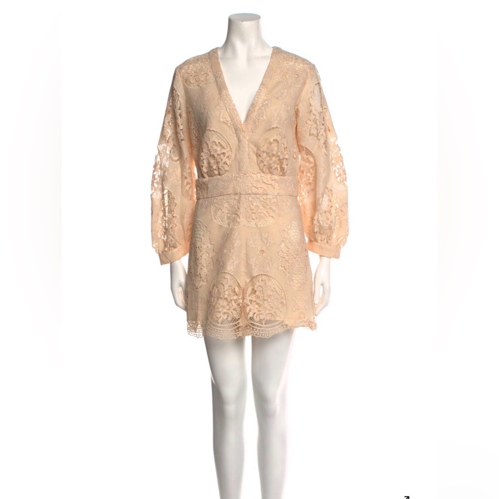 Maje Guipure Lace Romper